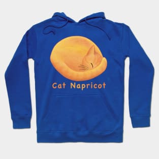 Sweet Apricot Cat Cartoon – Cat Napricot Pun Hoodie